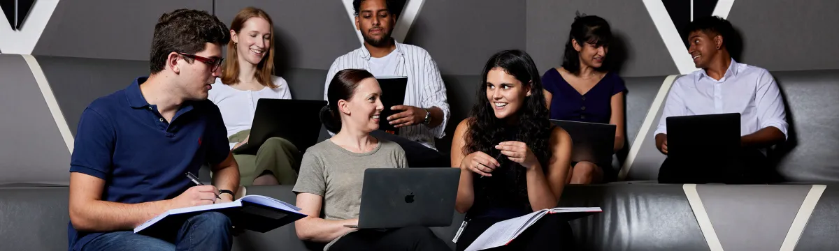 students in a lecture theatre