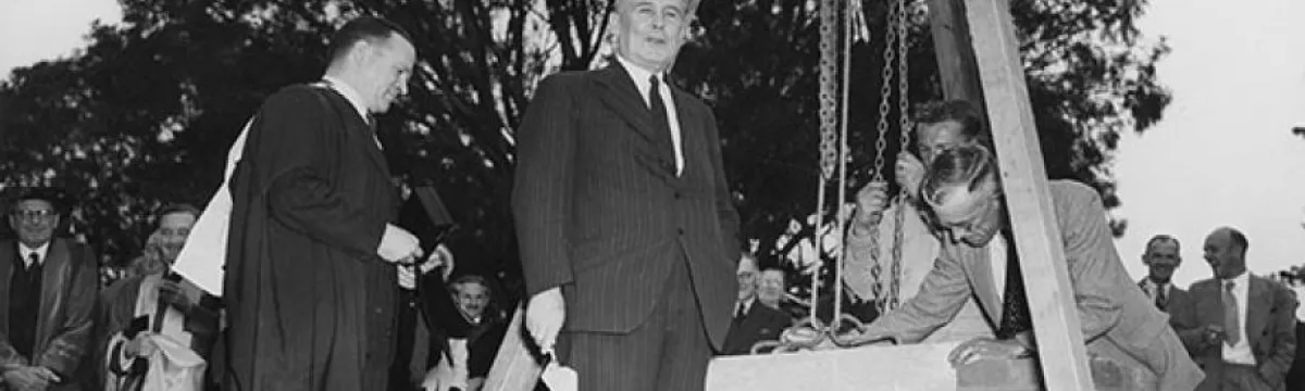 JCSMR foundation stone ceremony - 1949