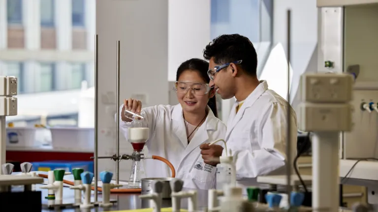 Students in a lab