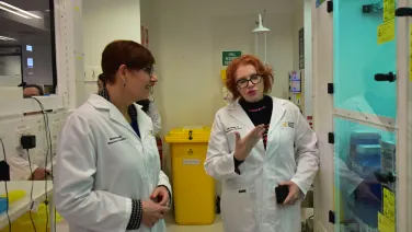 ACT Health Minister Rachel Stephen-Smith Professor Leonie Quinn JCSMR